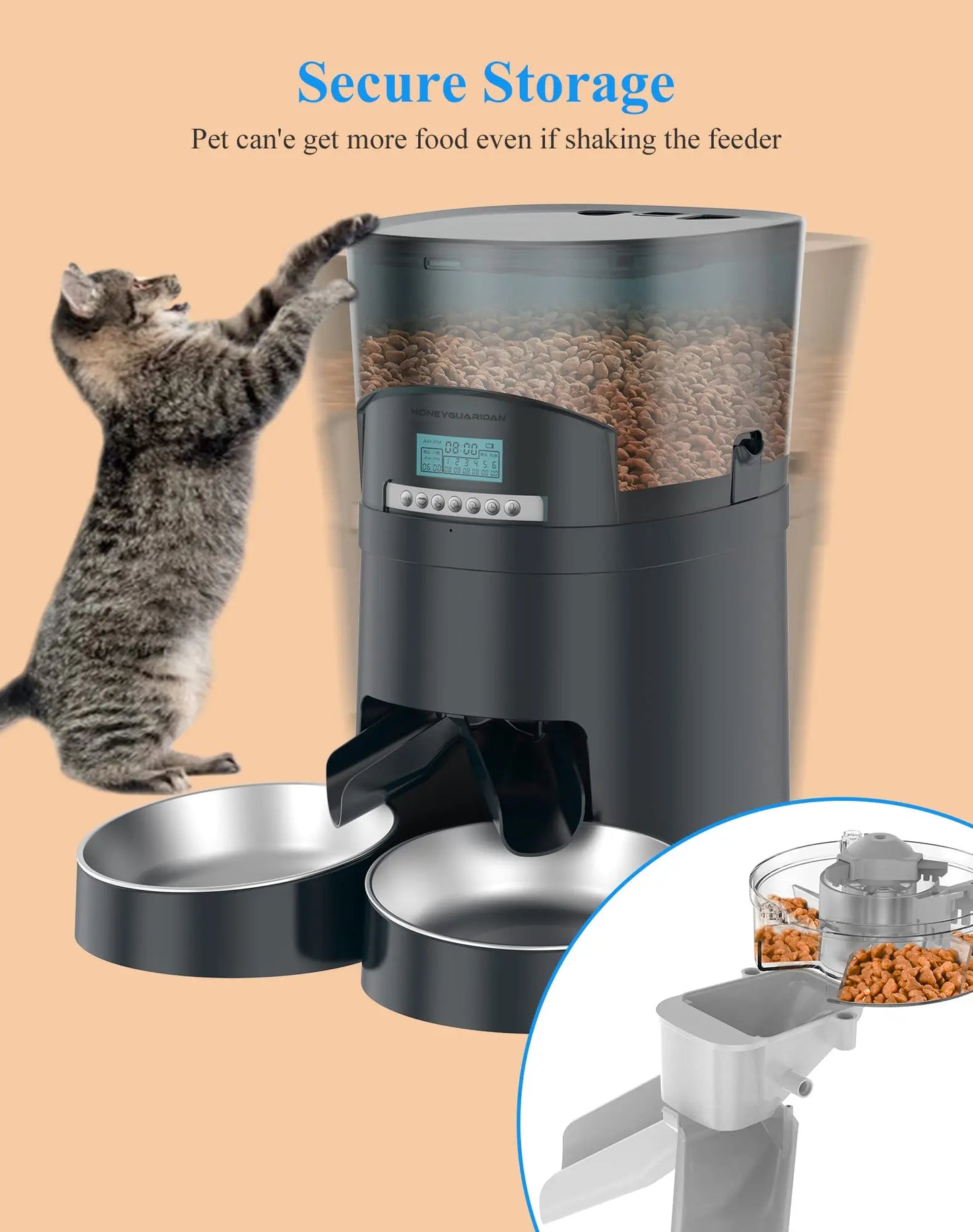 Mangeoire automatique pour animaux de compagnie 4,5L