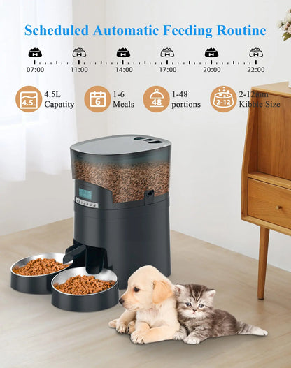 Mangeoire automatique pour animaux de compagnie 4,5L